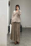 MUTEDANCE cashmere skirt MD23FW88 camel PM95